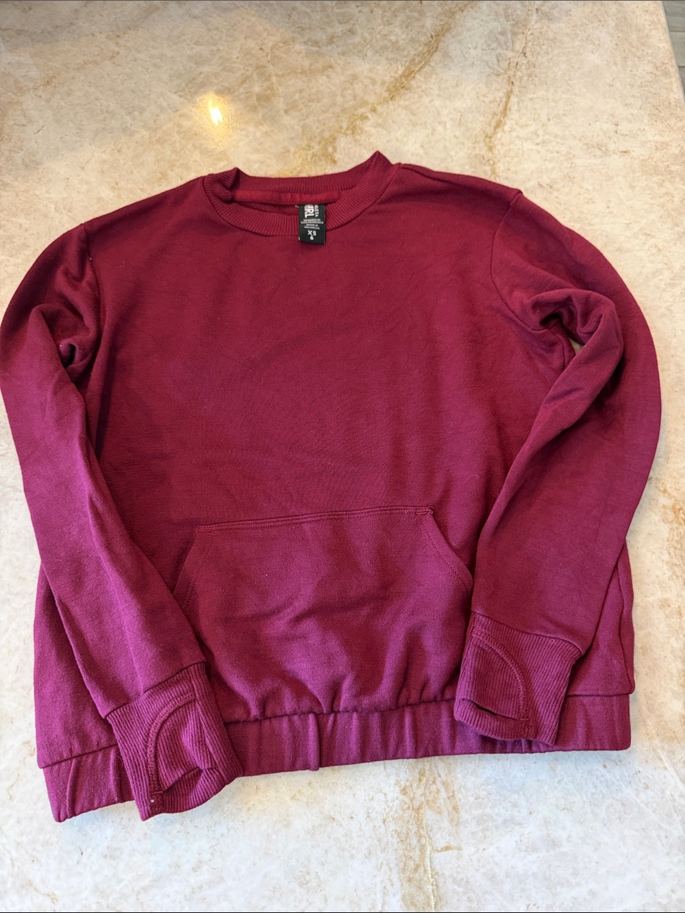 Athleta Girl Crewneck Sweatshirt - Burgundy